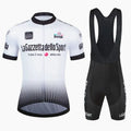 Short sleeve cycling jersey in quick-dry polyester fabric for summer road biking