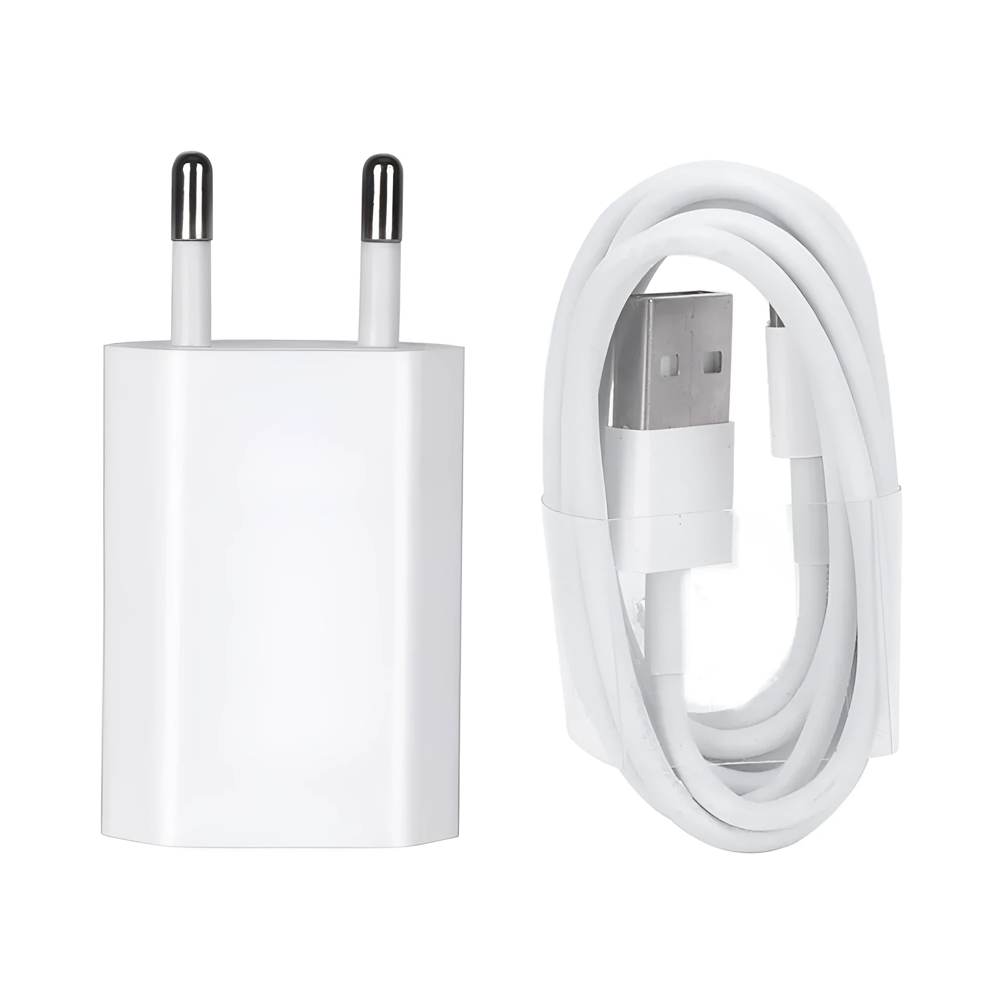 5V2A USB travel charger and cable for iPhone and iPad models