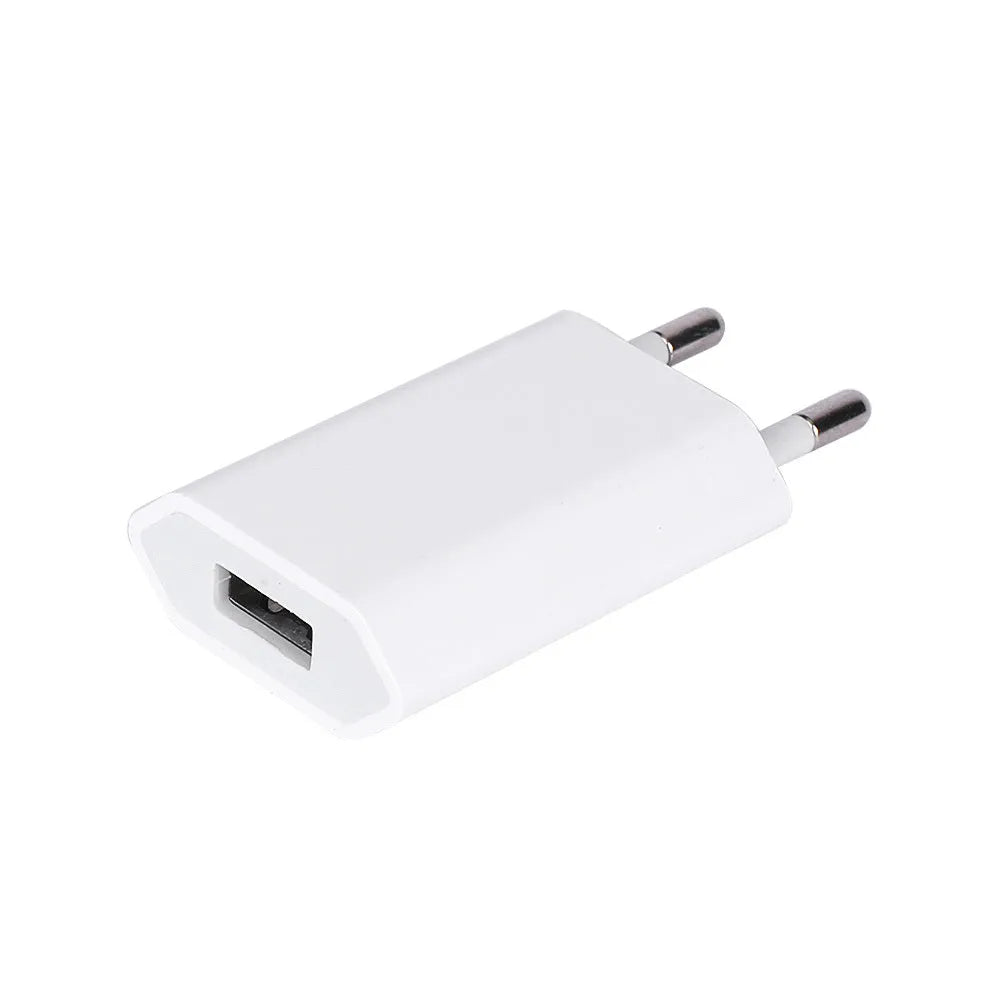 5V2A USB travel charger and cable for iPhone and iPad models