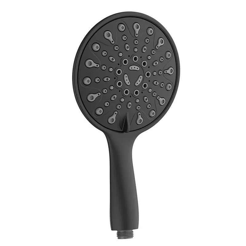 Six-function handheld shower head with electroplating finish and multiple spray modes