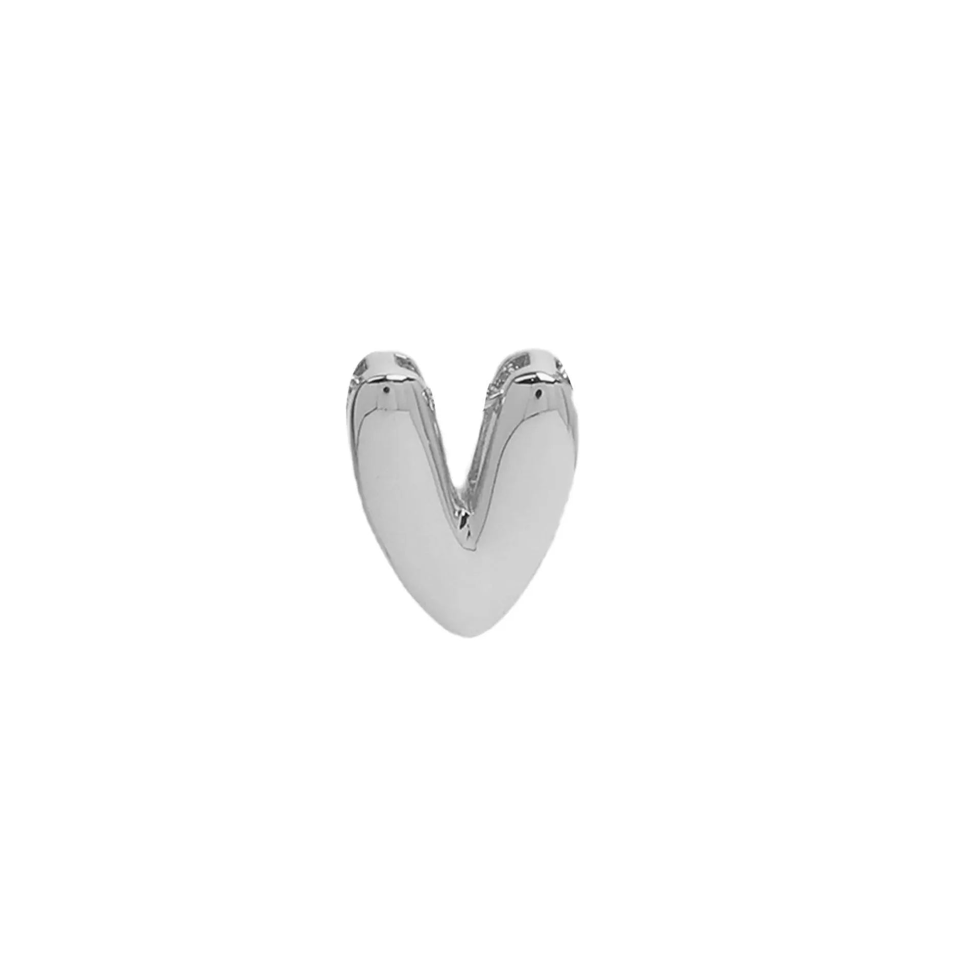 18k brass smooth surface bubble letter bracelet with pendant in gold colour on copper alloy