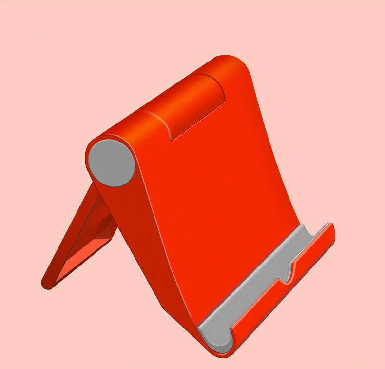 Folding tablet stand with multi-angle adjustment for phones and tablets