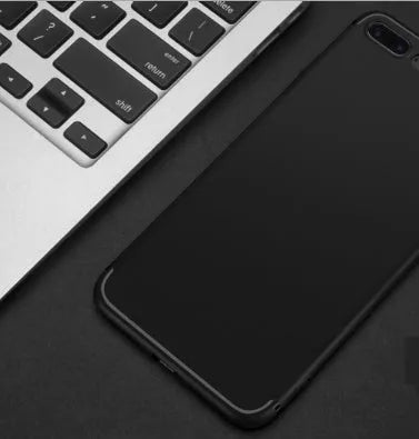 Flexible TPU silicone mobile phone shell for iPhone, shown in black, blue, red, and white colour options.