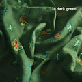 Pure ramie Hanfu fabric in beige, grass green, or dark green colours showing traditional cloth texture