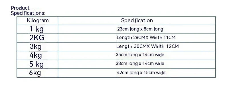 A pair of Oxford cloth legging sandbags for running and track training, available in weights from 1kg to 6kg.