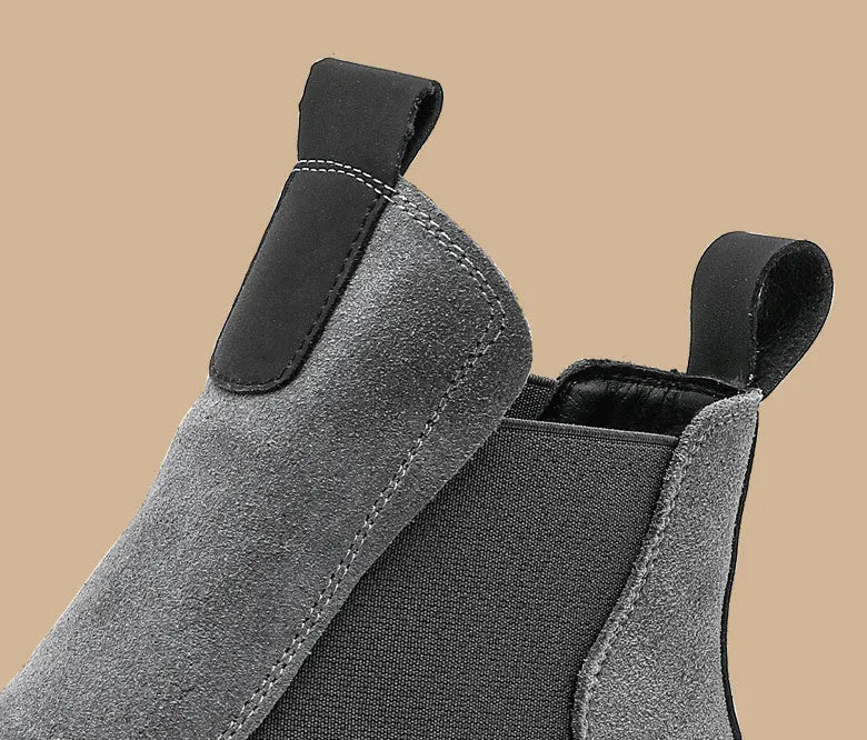 Thick bottom work shoes youth booties in black with PVC sole and front lace-up design