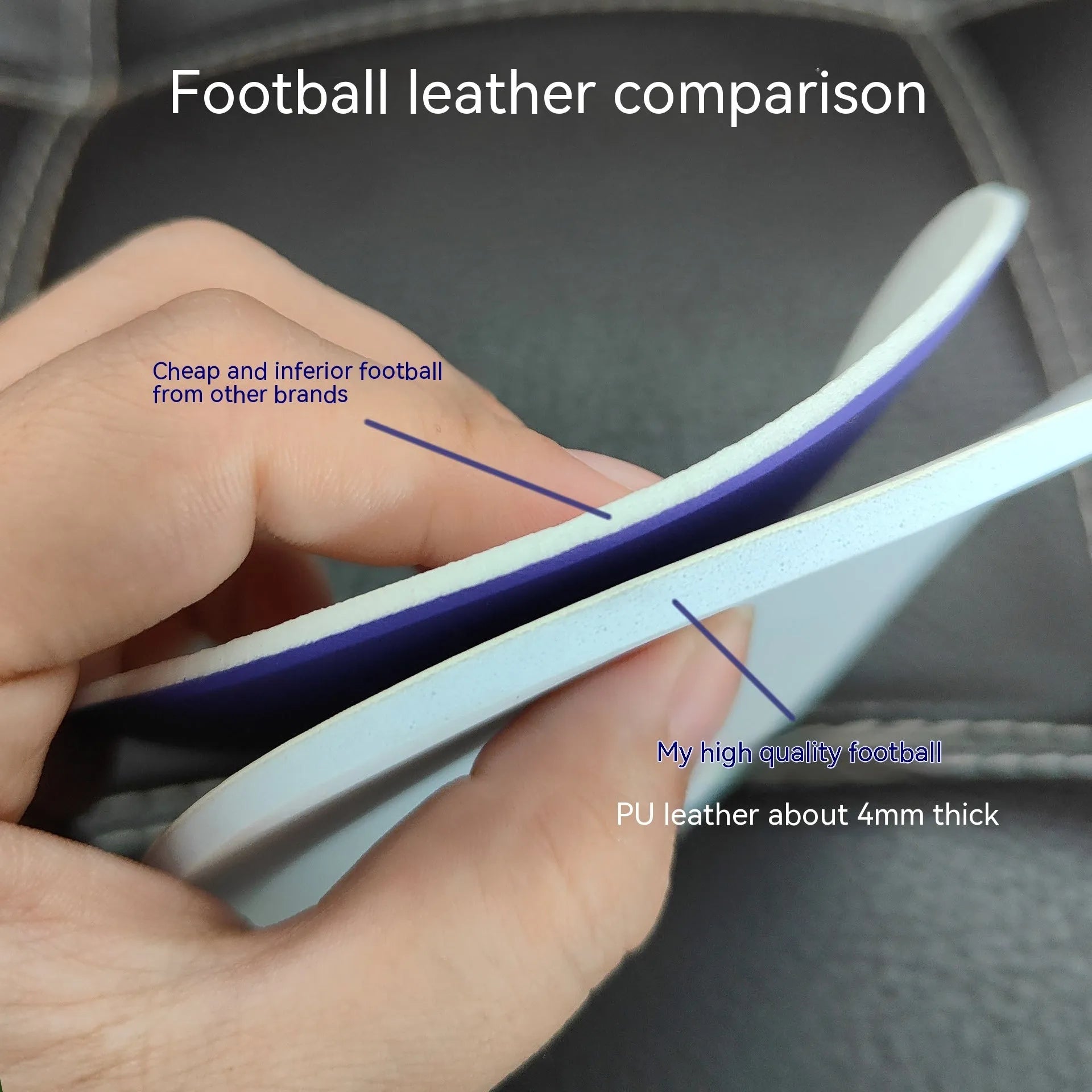 Fluorescent green size 5 PU football with seamless thermal adhesive construction on a pitch.