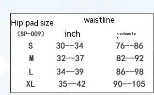 Black cycling hip protection pants with adjustable waistband and side-release buckle.