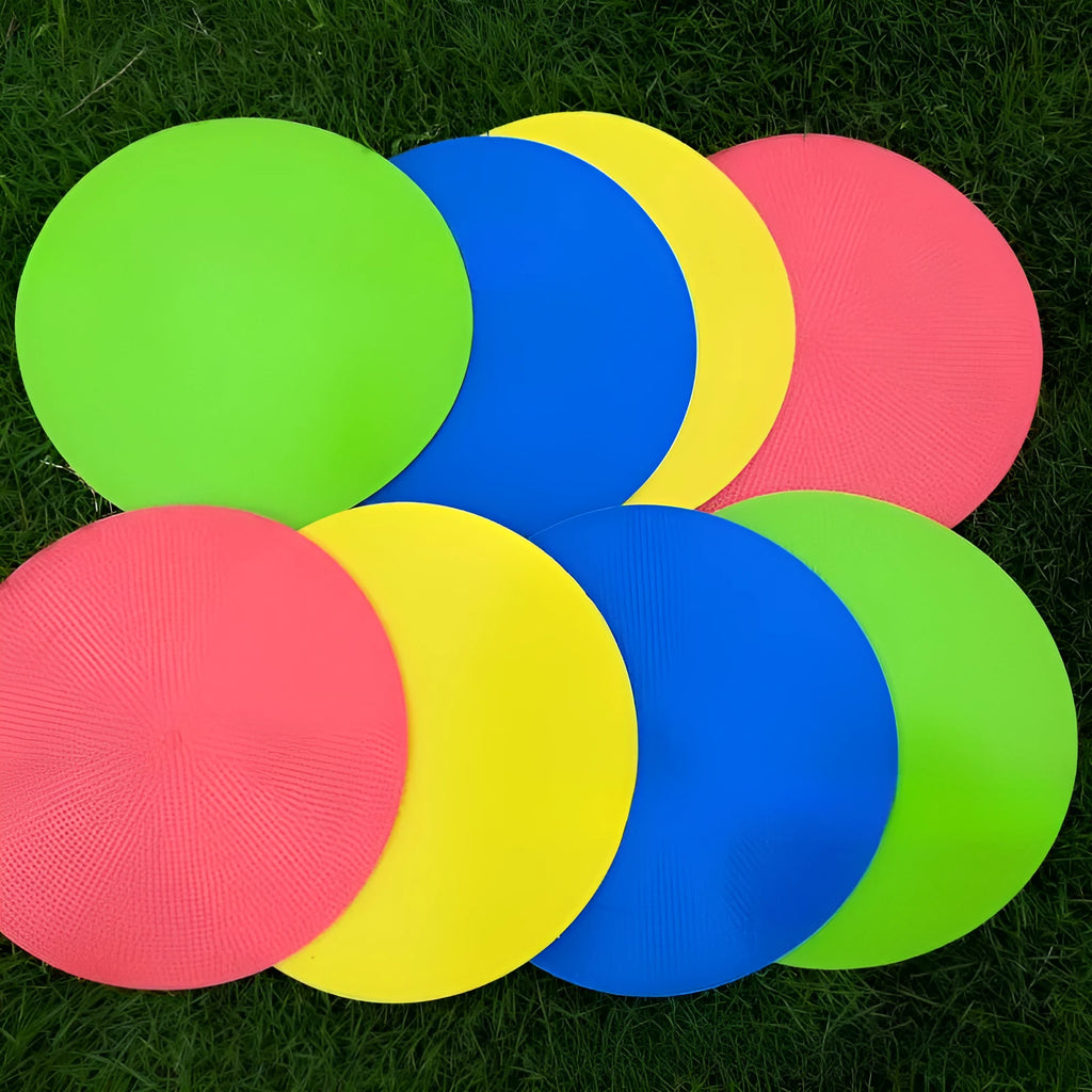 23cm diameter multi-colour football landmark pad flat disc for field sports training
