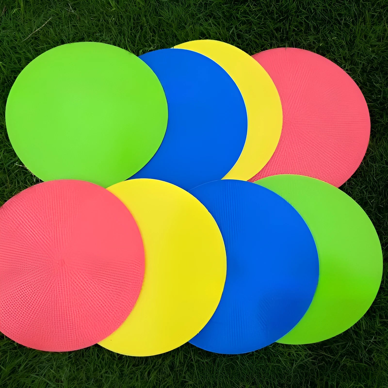 23cm diameter multi-colour football landmark pad flat disc for field sports training