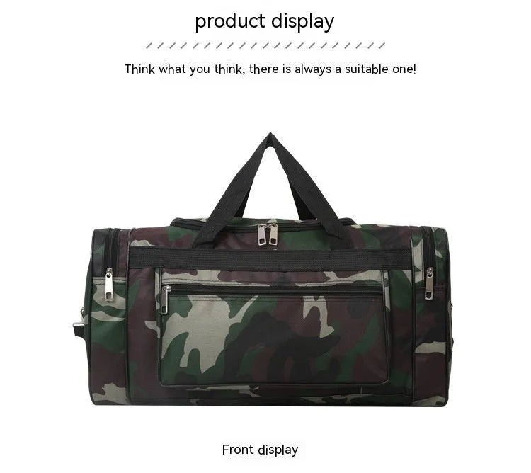 Camouflage pattern waterproof luggage bag with below 20L capacity and polyester lining