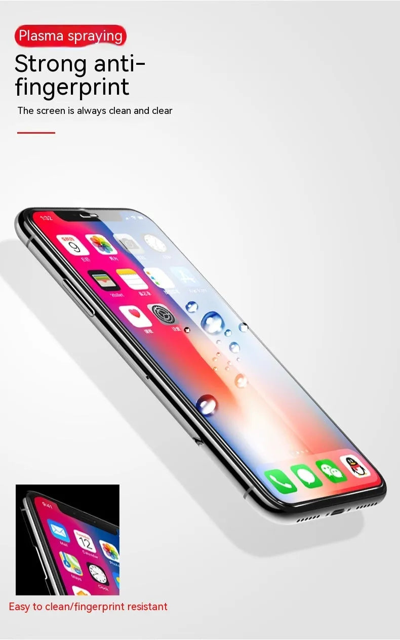 HD tempered glass screen protector for Samsung mobile phone on a dark surface