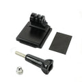 Black helmet holder extension rod with quick release bracket for GoPro Hero 3 and 4 cameras