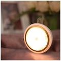 Smart body motion sensor LED light with infrared detection, 80mm diameter circular design