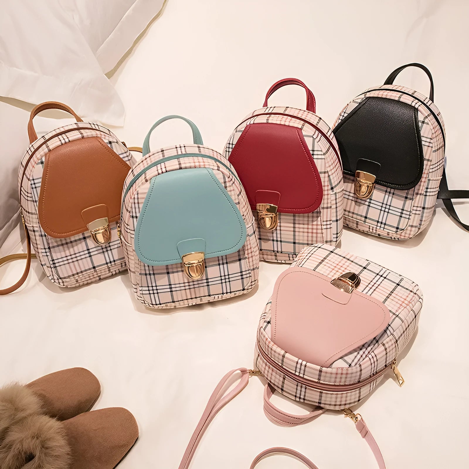 Smooth PU leather one shoulder diagonal phone bag in black.