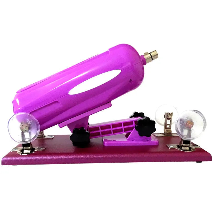 Bobb women's automatic telescopic thrusting sex toy in purple colour