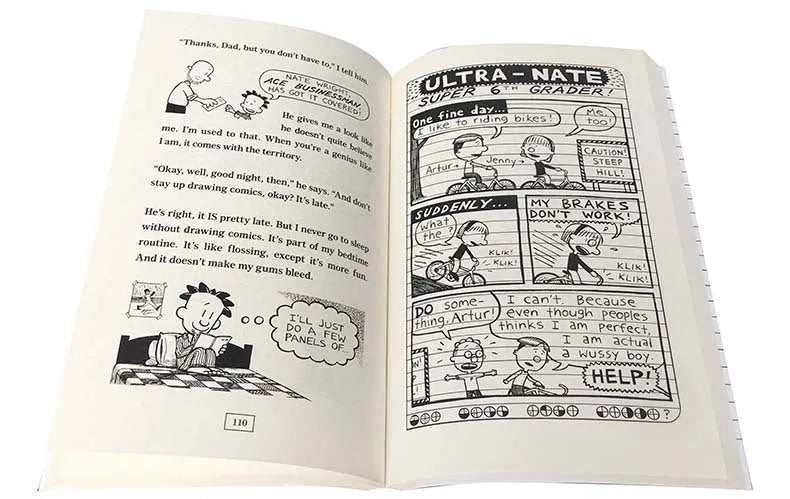 Big Nate 8-book box set cardboard cover with cartoon illustrations of Nate Wright
