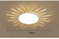 Modern round aluminium LED ceiling lamp with remote control for dimming