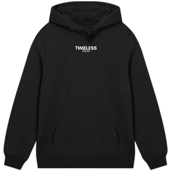 Heavyweight washed vintage loose casual hoodie for men in solid colour with long sleeves and top stitched patch pocket