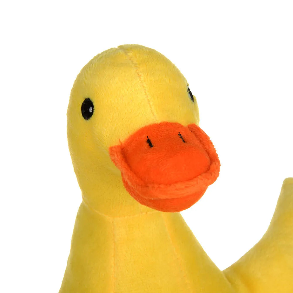 Yellow dog plush toy with fat body and innocent eyes from Huayuan Pet