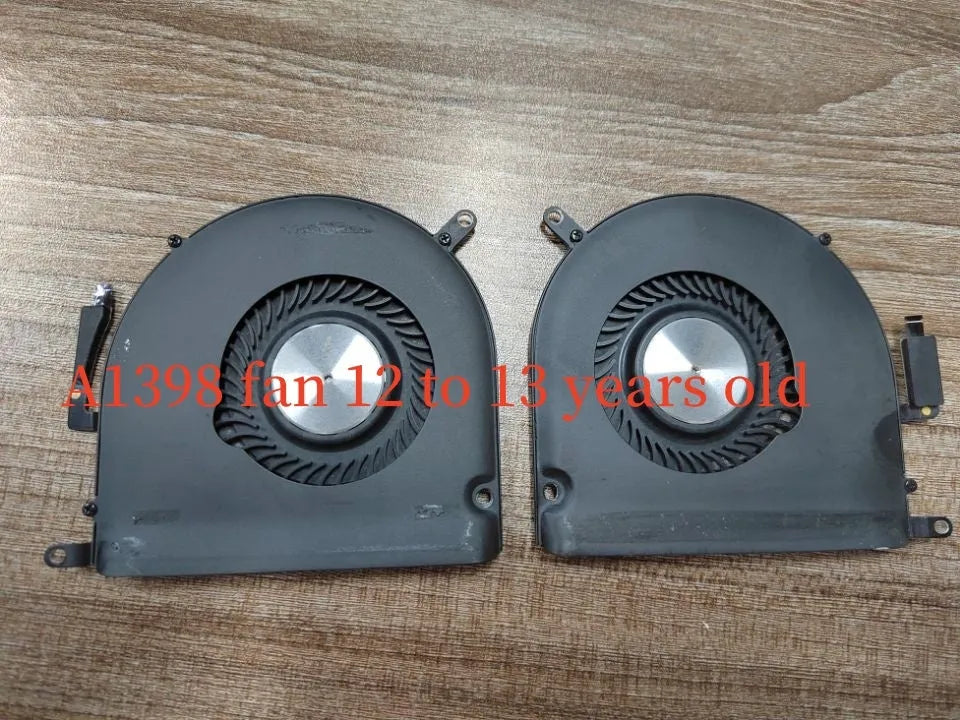 MacBook Pro A1398 replacement laptop cooling fan for 2012 to 2015 models.