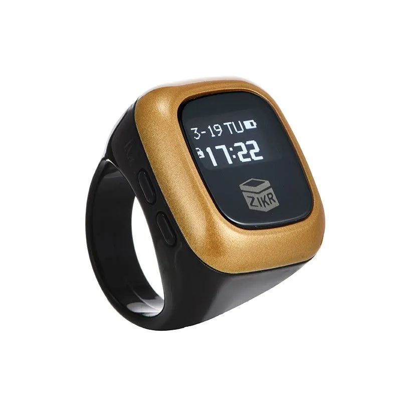 Al-Fatiha electronic digital tasbeeh counter in rose gold colour with digital display