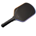 T700 carbon fibre pickleball racket with multicolour matte finish showing 418mm length