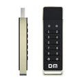 64GB fingerprint encrypted USB flash drive with metal housing and USB 3.0 connector