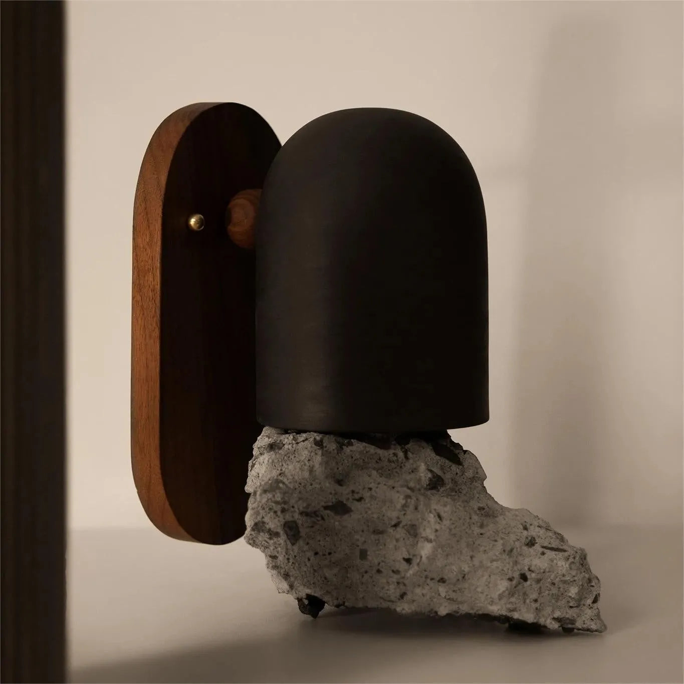 Japanese Zen ball light LED wall lamp black type A rotating 350 degrees