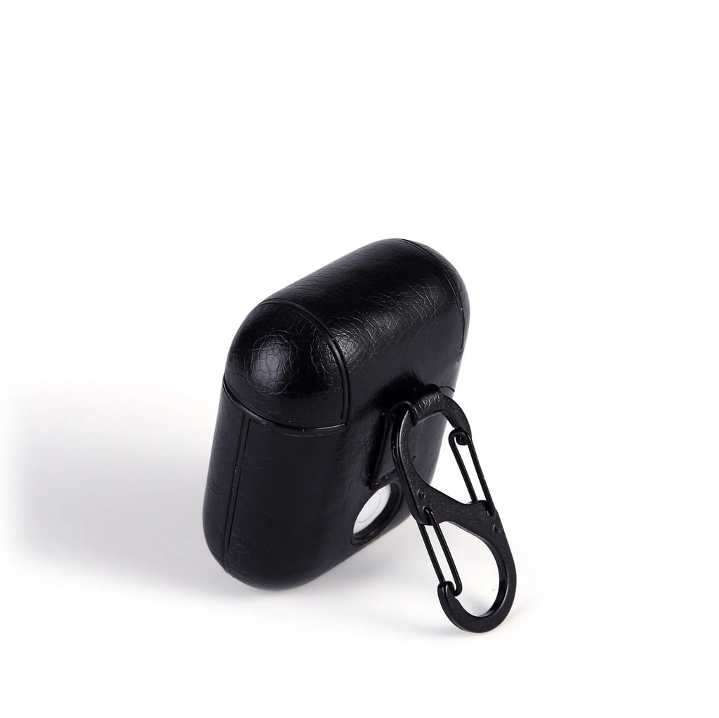 Genuine leather AirPods charging case in black, brown, light brown and red colour options