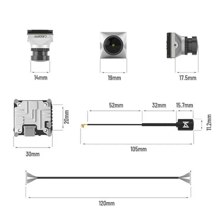 Caddx ADAPTS DJI FPV digital image transmission system with Polar Vista kit and mounting hardware