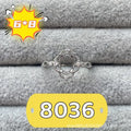 Copper oval denier ring with a 6x8 mm stone and a five-pointed star design.