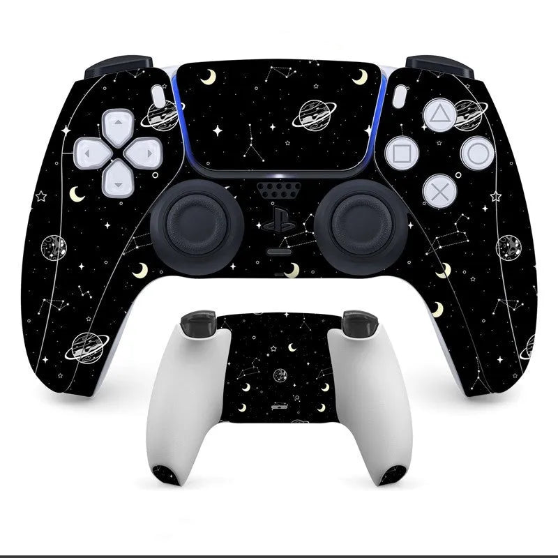 PS5 controller protective skin stickers in multiple styles with anti-scratch PVC material