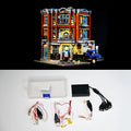 MOC modified LED lighting accessories plastic kit in corner repair shop colours for model building