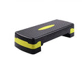 Grey fitness step aerobics equipment with 68x28cm platform for home workouts
