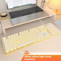 Wired mute keyboard with ABS construction in multiple colour options with various lighting effects