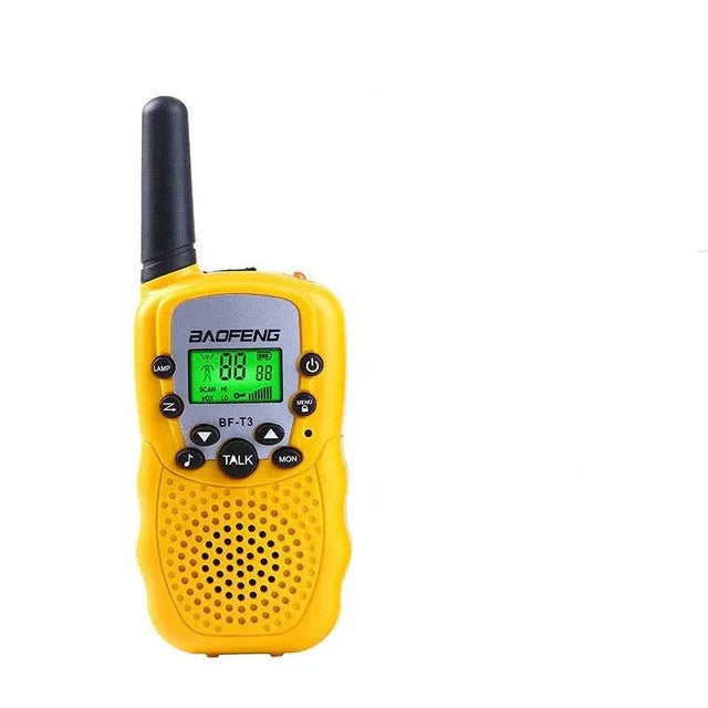 Pair of children's walkie talkies handheld radios in multiple colour options