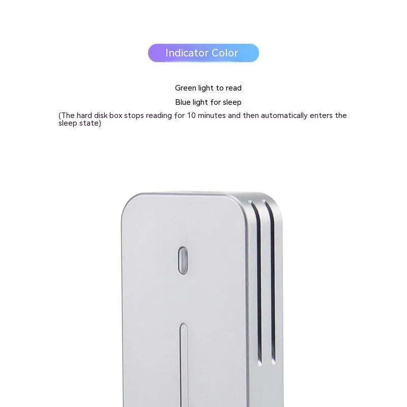 Aluminium alloy M.2 NVMe SSD enclosure measuring 5.2cm by 2.8cm
