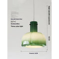 Medieval-style glass bud pendant chandelier light in a choice of six colours