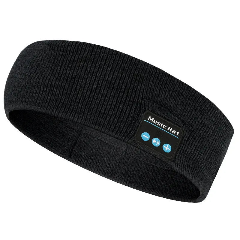 Bluetooth 5.4 eye mask sports scarf headband for exercise with removable washable fabric