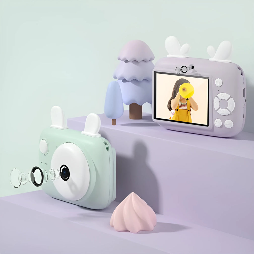 A2 kids digital camera in macaron design with 2.4 inch screen and dual cameras