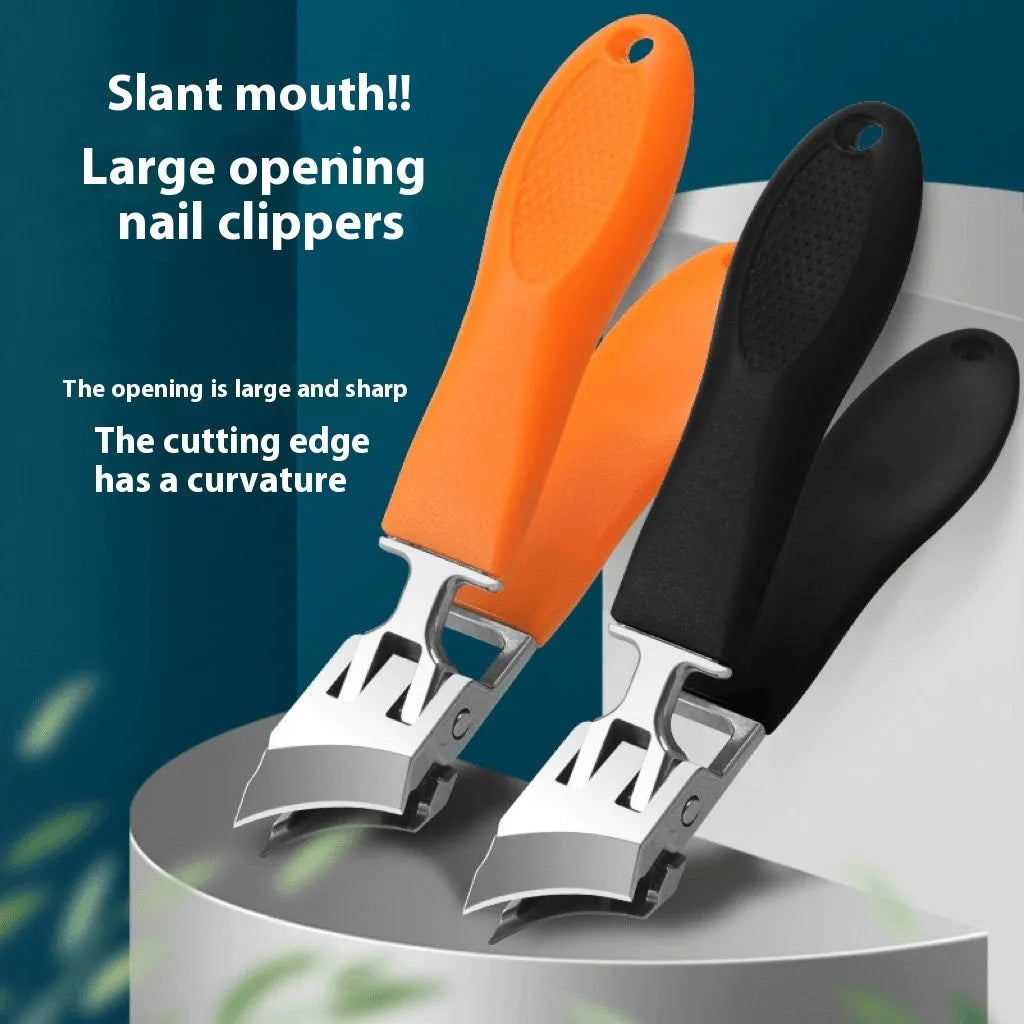 10-piece manicure kit showing champagne pliers, curved nose pliers, and slanting forceps in brown, white, and green