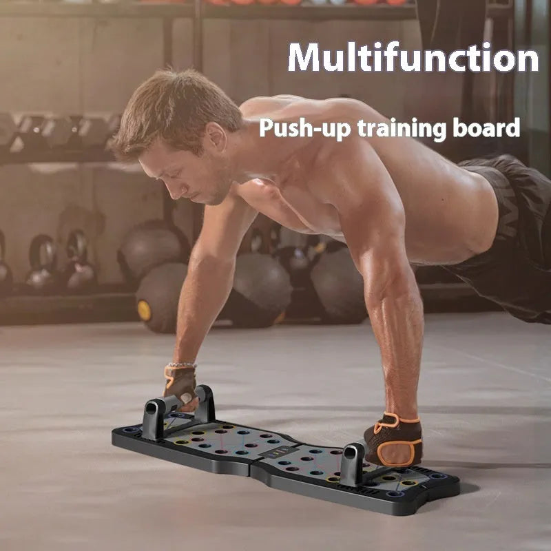 ABS plastic push up support plate for upper body fitness training on a flat surface.