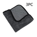 Grey 40x40cm microfiber car wash towel for automotive drying.