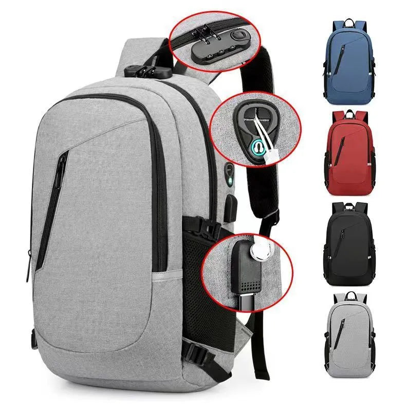 35L Oxford cloth computer backpack in street trend style with laptop compartment