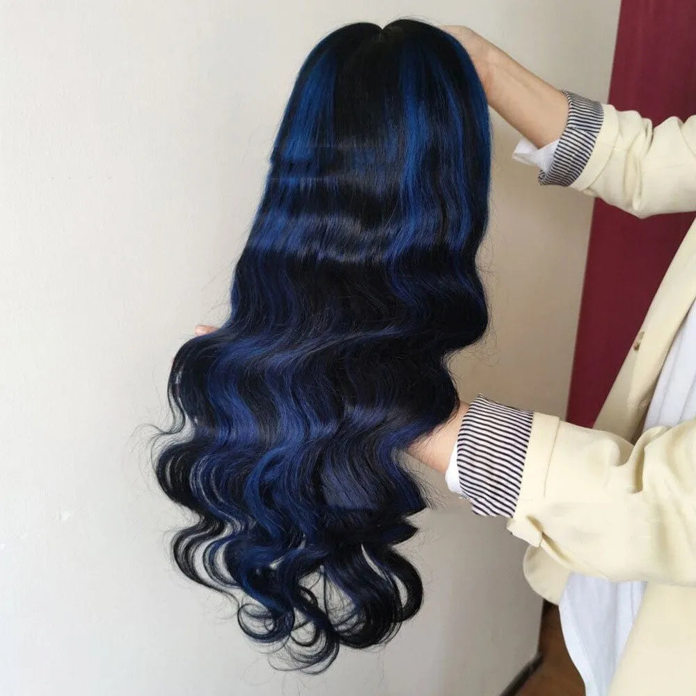 Real human hair lace front wig with 4x4 lace base and star fashion style, shown in a chosen length.