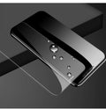 HD tempered glass screen protector for Samsung mobile phone on a dark surface