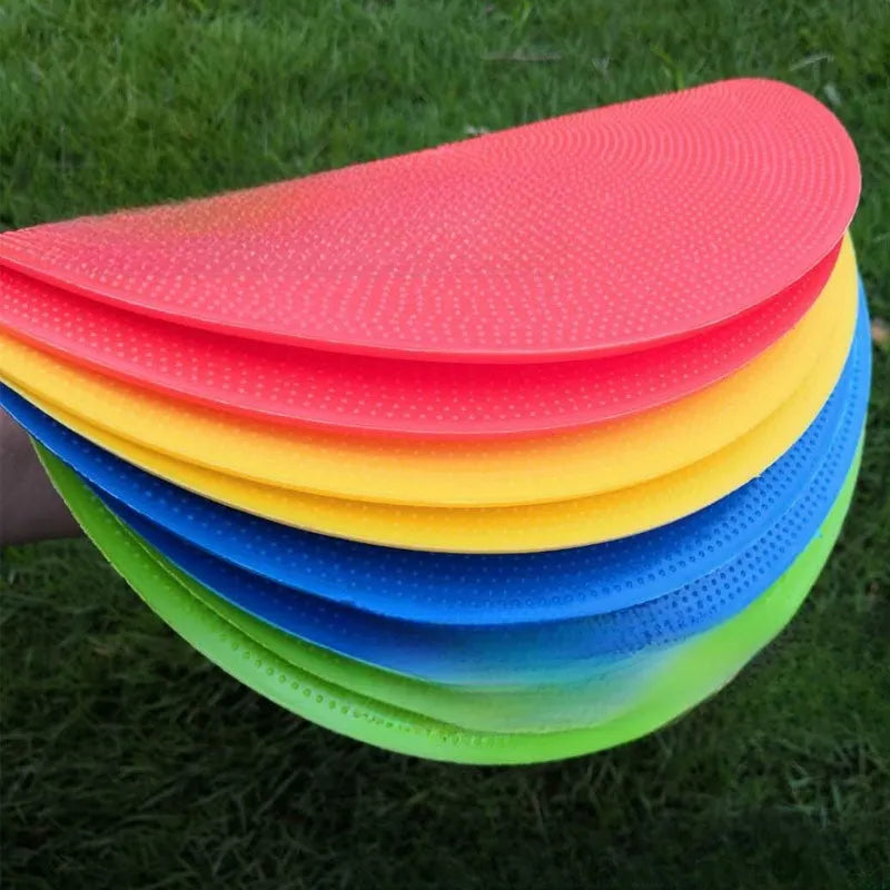 23cm diameter multi-colour football landmark pad flat disc for field sports training