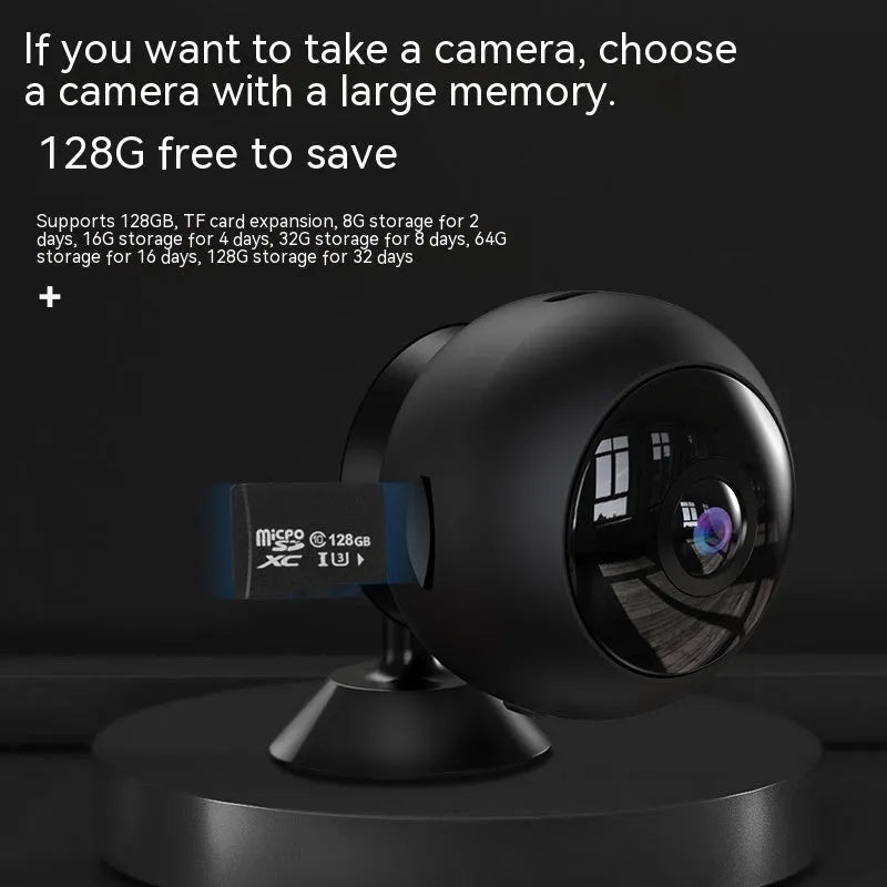 1080p wireless WIFI surveillance camera with 3.6° lens and ABS material housing