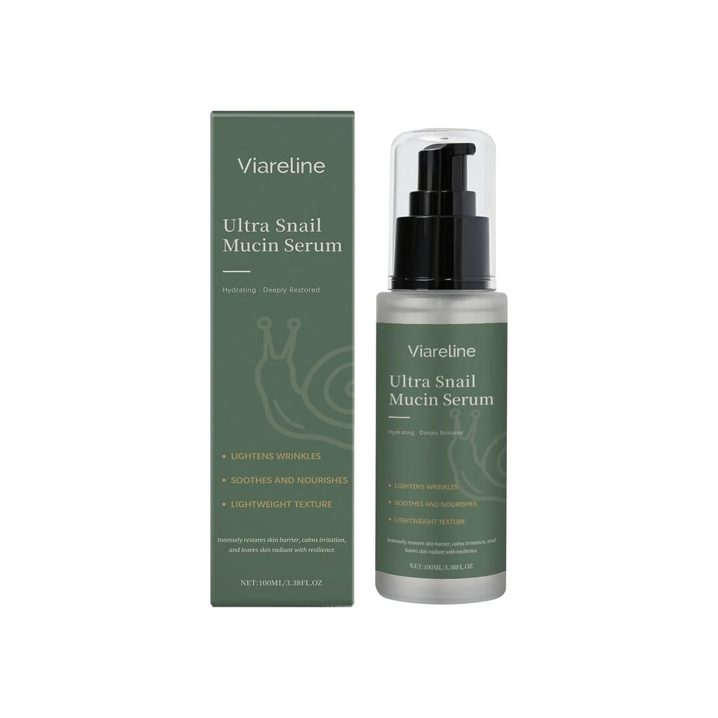 Moisturising snail filtrate essence liquid 100ml with centella extract in bottle